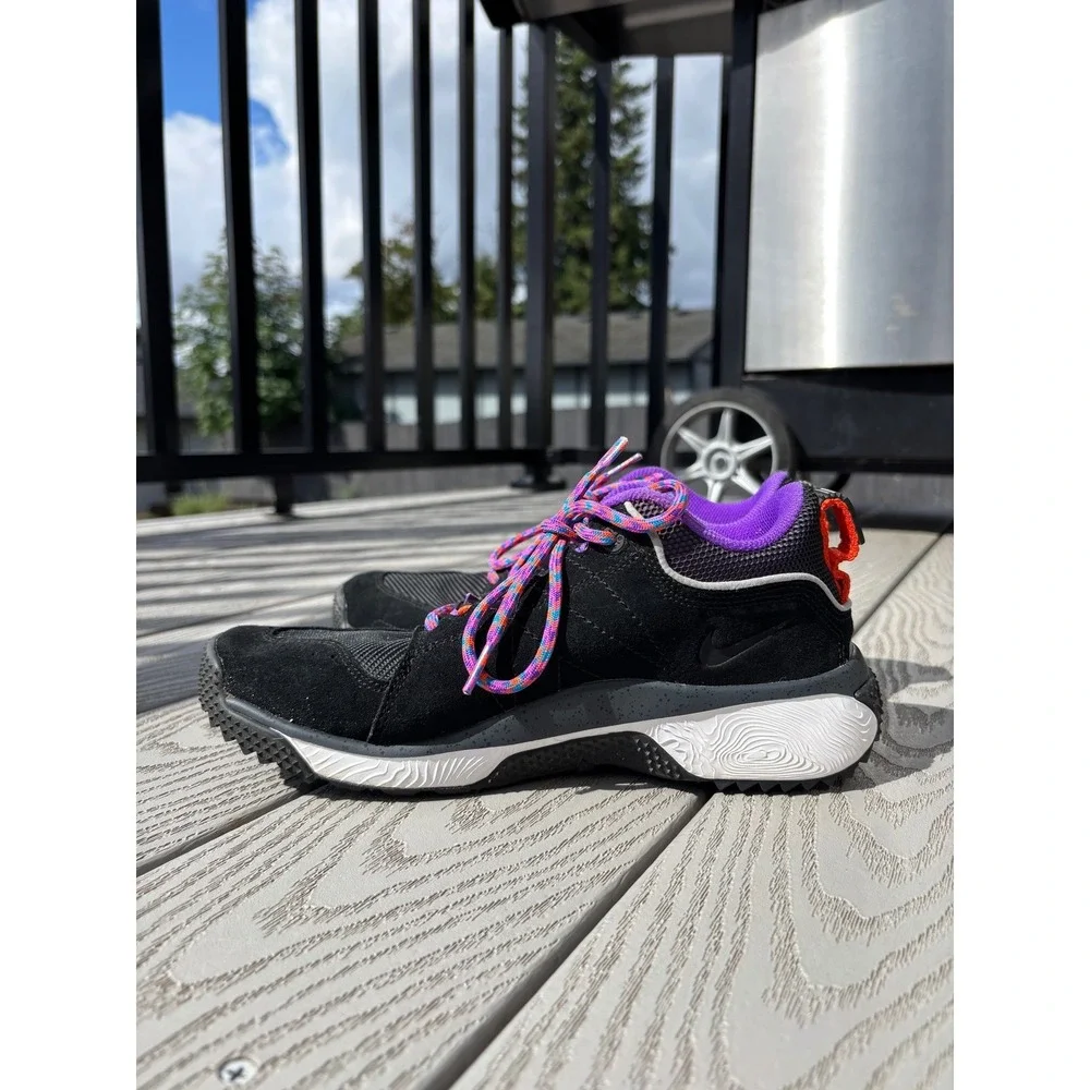 Nike ACG Dog Mountain Mens Shoes Size 7.5 Hyper Grape Black‎ Blue AQ0916-001